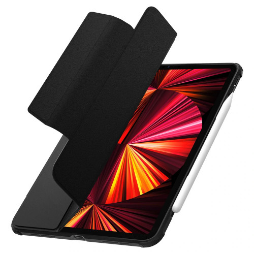 Чохол-книжка (поліуретановий) Apple iPad 11" 2021/2020/2018 Spigen Ultra Hybrid Black (ACS03655)