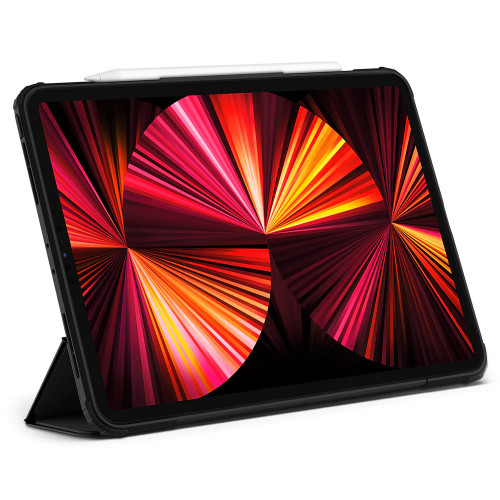 Чохол-книжка (поліуретановий) Apple iPad 11" 2021/2020/2018 Spigen Ultra Hybrid Black (ACS03655)