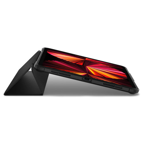 Чохол-книжка (поліуретановий) Apple iPad 11" 2021/2020/2018 Spigen Ultra Hybrid Black (ACS03655)