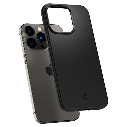 Чехол-накладка (силиконовый) Apple iPhone 13 Pro Spigen Thin Fit Black (ACS03675)
