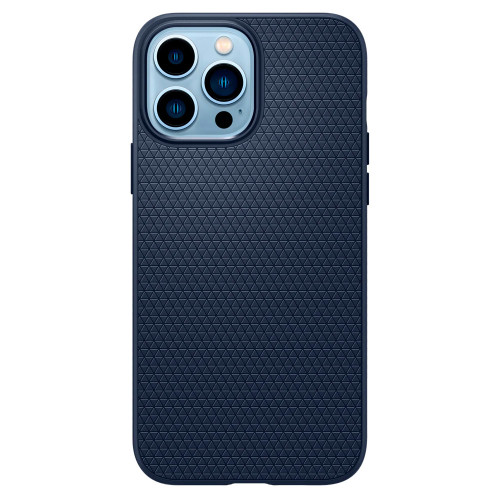 Чохол-накладка (силіконовий) Apple iPhone 13 Pro Max Spigen Liquid Air Navy Blue (ACS03202)