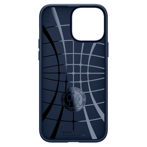 Чохол-накладка (силіконовий) Apple iPhone 13 Pro Max Spigen Liquid Air Navy Blue (ACS03202)