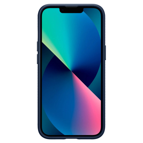 Чехол-накладка (силиконовый) Apple iPhone 13 Spigen Liquid Air Navy Blue (ACS03520)