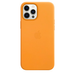 Чохол-накладка (шкіряний) Apple iPhone 12 Pro Max Leather Case with MagSafe California Poppy (MHKH3)