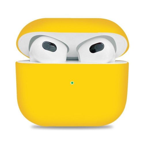 Чохол-накладка (силіконовий) Apple AirPods 3 ArmorStandart Ultrathin Silicone Case Yellow (ARM60299)