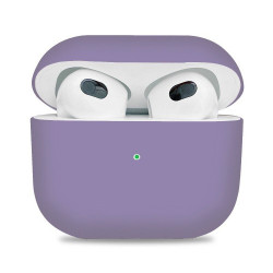 Чохол-накладка (силіконовий) Apple AirPods 3 ArmorStandart Ultrathin Silicone Case Violet (ARM60291)