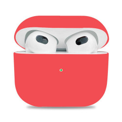 Чохол-накладка (силіконовий) Apple AirPods 3 ArmorStandart Ultrathin Silicone Case Crimson (ARM60294)