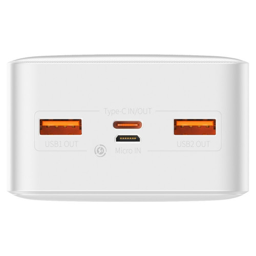 Baseus Bipow Digital Display 20W 30000 mAh White (PPDML-N02)
