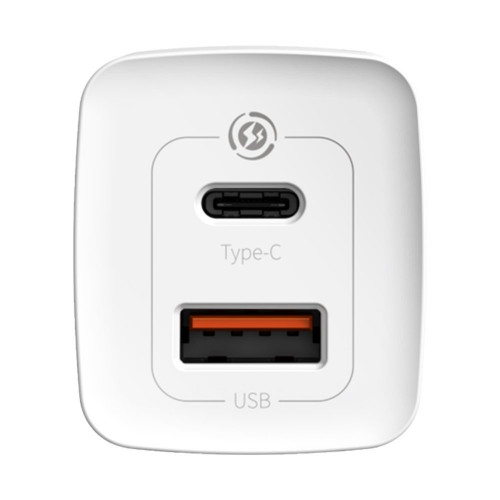 Baseus GaN2 Lite Quick Charger 65W Type-C + USB White (CCGAN2L-B02)