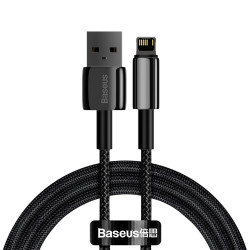 Baseus Tungsten Gold Fast Charging Lightning 2.4A 1m Black (CALWJ-01)