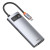 Baseus Metal Gleam Series 6-in-1 3 x USB3.0 + 4KHD + RJ45 + Type-C Gray (CAHUB-CW0G)