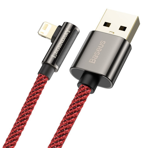 Baseus Legend Series Fast Charging Elbow Lightning 2.4A 1m Red (CACS000009)