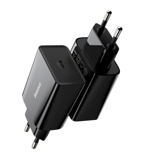 Baseus Speed Mini PD Charger 20W Type-C Black (CCFS-SN01)