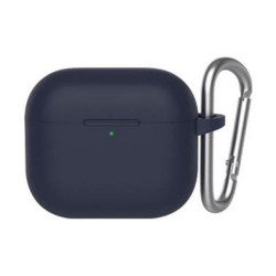 Чохол-накладка (силіконовий) Apple AirPods 3 Blueo Liquid Silicone Case with Carbine Deep Blue