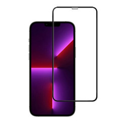 Захисне скло Apple iPhone 13 Pro Max/14 Plus Doberman Silk Full Cover Glass Pravent Peeping Black