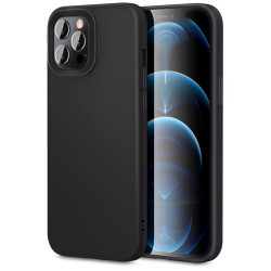 Чохол-накладка (силіконовий) Apple iPhone 12 Pro Max ESR Liquid Silicone Case Black
