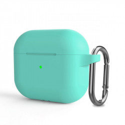 Чохол-накладка (силіконовий) Apple AirPods Pro Silicone Case with Carabine Turquoise