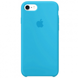 Чохол-накладка (силіконовий) для iPhone 8/7 Silicone Case High Copy Blue