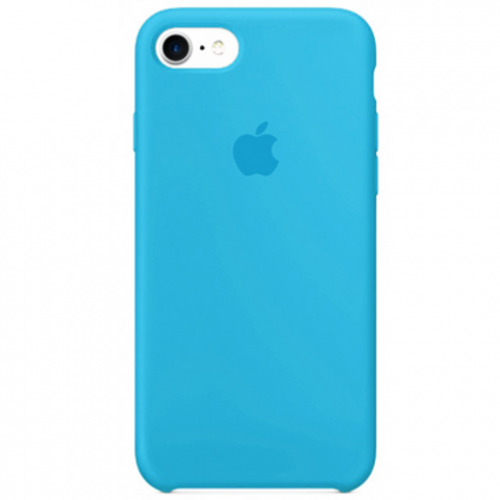Чехол-накладка (силиконовый) для iPhone 8/7 Silicone Case High Copy Blue