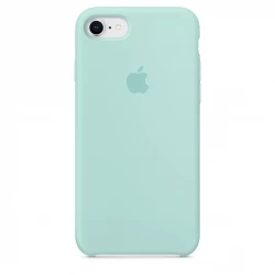Чехол-накладка (силиконовый) для iPhone 8/7 Silicone Case High Copy Marine Green