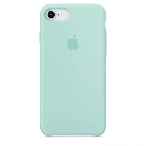 Чехол-накладка (силиконовый) для iPhone 8/7 Silicone Case High Copy Marine Green