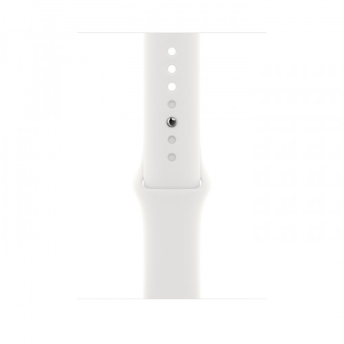 Apple Watch SE 2 GPS 44mm Silver Aluminum Case with White Sport Band (MNK23)