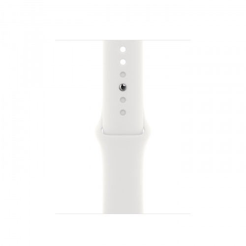 Apple Watch SE 2 GPS + Cellular 40mm Silver Aluminum Case with White Sport Band (MNPP3)