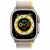 Apple Watch Ultra GPS + Cellular 49mm Titanium Case with Yellow/Beige Trail Loop - S/M (MNHD3/MNHK3)