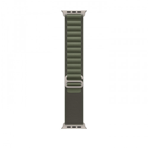 Apple Watch Ultra GPS + Cellular 49mm Titanium Case with Green Alpine Loop - Large (MQEX3/MQFP3)