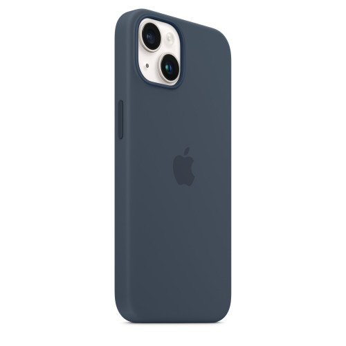 Чехол-накладка (силиконовый) для iPhone 14 Silicone Case High Copy Storm Blue