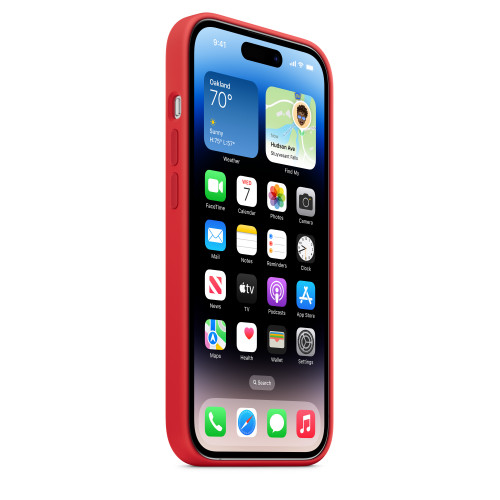 Чехол-накладка (силиконовый) для iPhone 14 Pro Silicone Case High Copy RED