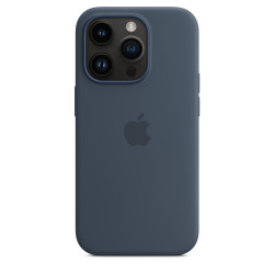 Чехол-накладка (силиконовый) для iPhone 14 Pro Silicone Case High Copy Storm Blue
