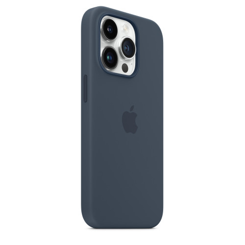 Чехол-накладка (силиконовый) для iPhone 14 Pro Silicone Case High Copy Storm Blue