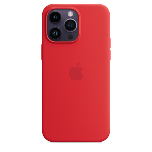 Чехол-накладка (силиконовый) для iPhone 14 Pro Max Silicone Case High Copy RED