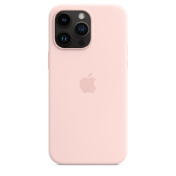 Чохол-накладка (силіконовий) для iPhone 14 Pro Max Silicone Case High Copy Chalk Pink