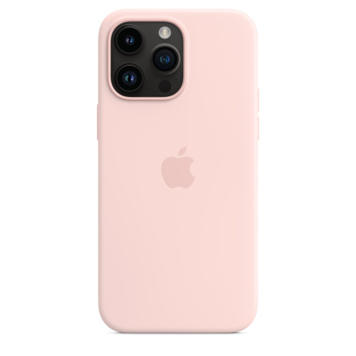 Чехол-накладка (силиконовый) для iPhone 14 Pro Max Silicone Case High Copy Chalk Pink