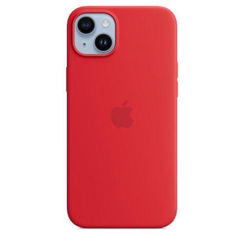 Чехол-накладка (силиконовый) для iPhone 14 Plus Silicone Case High Copy RED