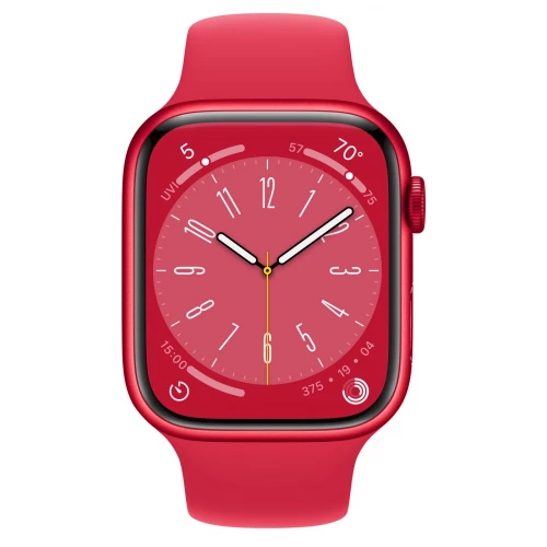 Apple Watch Series 8 GPS + Cellular 45mm PRODUCT RED Aluminum Case w. PRODUCT RED S. Band (MNKA3)