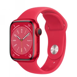 Apple Watch Series 8 GPS + Cellular 41mm PRODUCT RED Aluminum Case w. PRODUCT RED S. Band (MNJ23)
