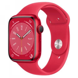 Apple Watch Series 8 GPS 45mm PRODUCT RED Aluminum Case w. PRODUCT RED S. Band (MNP43)