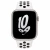 Apple Watch Nike Series 8 GPS 45mm Starlight Aluminum Case w. Summit White/Black Nike S. Band (MPH13)