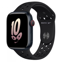 Apple Watch Nike Series 8 GPS 45mm Midnight Aluminum Case w. Black/Black Nike S. Band (MPH43)