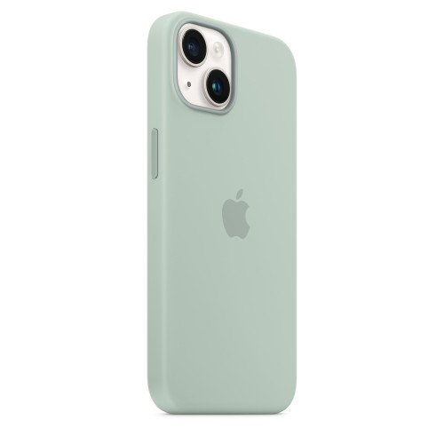 Чохол-накладка (силіконовий) Apple iPhone 14 Silicone Case with MagSafe Succulent (MPT13)