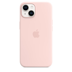 Чохол-накладка (силіконовий) Apple iPhone 14 Silicone Case with MagSafe Chalk Pink (MPRX3)