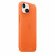Чохол-накладка (шкіряний) Apple iPhone 14 Leather Case with MagSafe Orange (MPP83)
