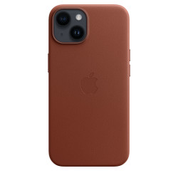 Чохол-накладка (шкіряний) Apple iPhone 14 Leather Case with MagSafe Umber (MPPK3)