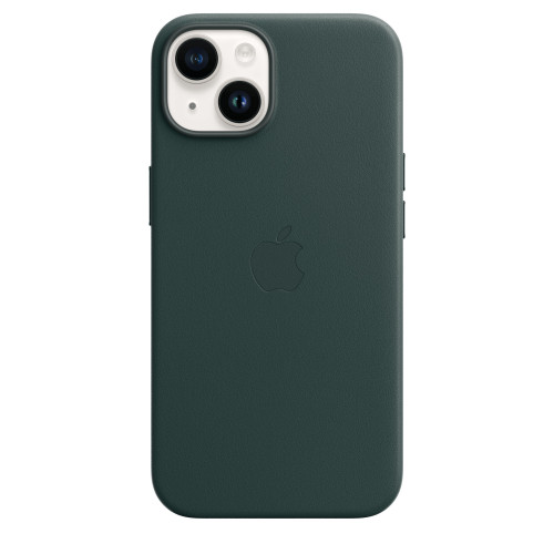 Чохол-накладка (шкіряний) Apple iPhone 14 Leather Case with MagSafe Forest Green (MPPH3)
