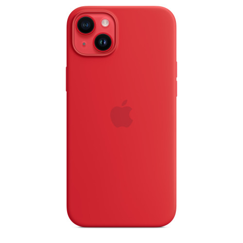 Чохол-накладка (силіконовий) Apple iPhone 14 Plus Silicone Case with MagSafe (Product)RED (MPT63)