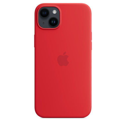 Чохол-накладка (силіконовий) Apple iPhone 14 Plus Silicone Case with MagSafe (Product)RED (MPT63)