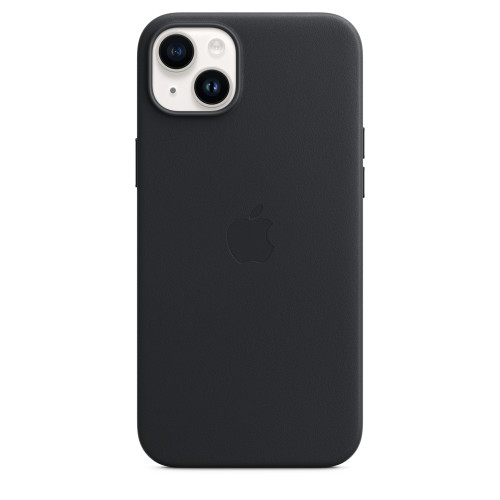 Чохол-накладка (шкіряний) Apple iPhone 14 Plus Leather Case with MagSafe Midnight (MPP93)